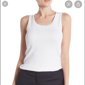 HUGO BOSS White Scoop Neck Tank Top NWOT